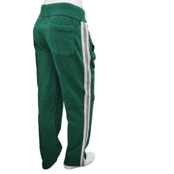 Y2K Aeropostale 87 Fleece Sweat Lounge Pants, Green Mens Medium - Picture 6 of 9